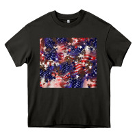 Asphalt American flag sparkly  tumbler Heavy Core Tee - HowdyJamesFarm