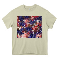 Mossy American flag sparkly  tumbler Heavy Core Tee - HowdyJamesFarm