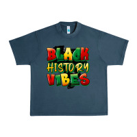Midnight Navy black history vibes Urban Heavy Tee - FaDigitalArtStudio
