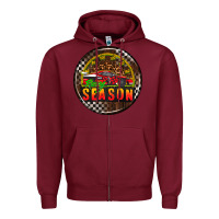 Burgundy race coasters Zipper Hoodie - AdoDesignShop