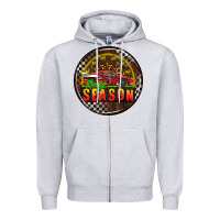 Heather Grey race coasters Zipper Hoodie - AdoDesignShop