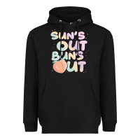 Black sun's out buns out Heavyweight Hoodie - JahusDesignShop