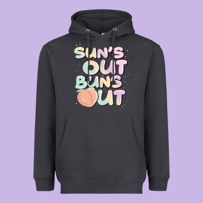 Sun's Out Buns Out Heavyweight Hoodie Designed By Jahusdesignshop