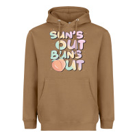 Toasted Coconut sun's out buns out Heavyweight Hoodie - JahusDesignShop