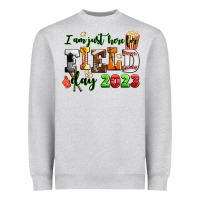 Heather Grey I am just here for field day 2023 Heavyweight Sweatshirt - AdoDesignShop