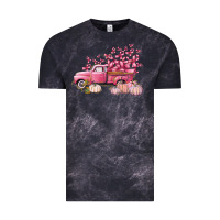 Cloud Black Breast Cancer truck Vintage Tee - FaDigitalArtStudio