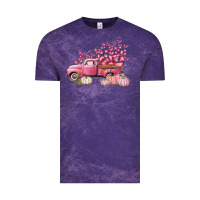 Cloud Purple Breast Cancer truck Vintage Tee - FaDigitalArtStudio