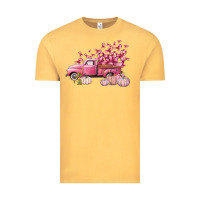 Vintage Mustard Breast Cancer truck Vintage Tee - FaDigitalArtStudio