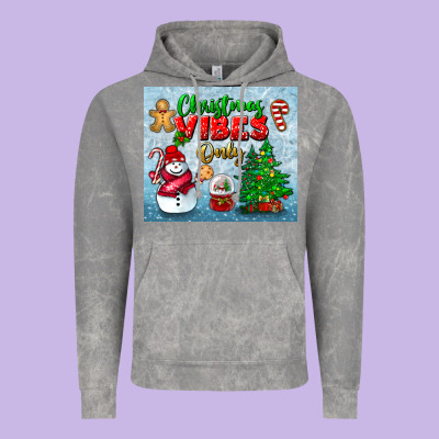 Christmas Vibes Only Tumbler Vintage Hoodie Designed By Bundleandbundleshop
