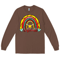 Chestnut Softball Rainbow Long Sleeve Tee - RanaPortraitStore
