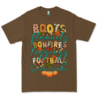 Cacao boots flannels bonfires football Premium Tee - CowGirlArtShop