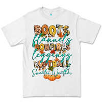 White boots flannels bonfires football Premium Tee - CowGirlArtShop