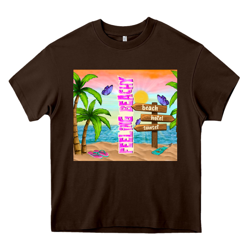 Feeling Beachy Heavy Core Tee by TumblerDesignByShophia | Teevron
