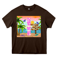 Chocolate Brown feeling beachy Heavy Core Tee - TumblerDesignByShophia