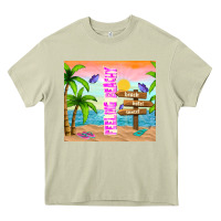 Mossy feeling beachy Heavy Core Tee - TumblerDesignByShophia
