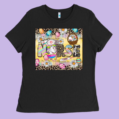 Easter Nurse Easter Day Ladies Tee Designed By Cowgirlartshop