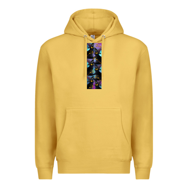 Black Cat Halloween Premium Hoodie by LillyAllenDesigns | Teevron