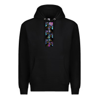 Black Black Cat Halloween Premium Hoodie - LillyAllenDesigns