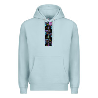 Blue Mist Black Cat Halloween Premium Hoodie - LillyAllenDesigns