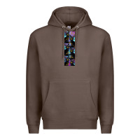 Coffee Black Cat Halloween Premium Hoodie - LillyAllenDesigns