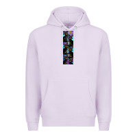 Lilac Black Cat Halloween Premium Hoodie - LillyAllenDesigns