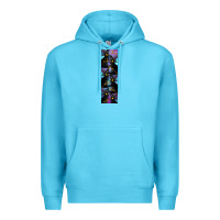 Ocean Blue Black Cat Halloween Premium Hoodie - LillyAllenDesigns