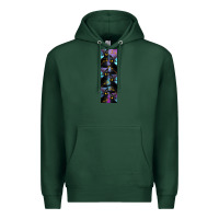 Sports Green Black Cat Halloween Premium Hoodie - LillyAllenDesigns