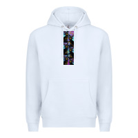 White Black Cat Halloween Premium Hoodie - LillyAllenDesigns