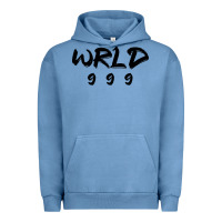 Pigment Pebble Blue wrld singer 999 black Urban Hoodie - baoMotion