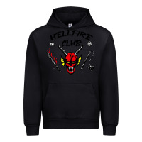 Black hellfire club strangerthings Urban Hoodie - baoMotion