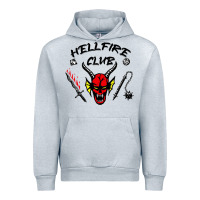 Heather Grey hellfire club strangerthings Urban Hoodie - baoMotion
