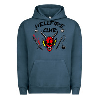 Pigment Midnight Navy hellfire club strangerthings Urban Hoodie - baoMotion