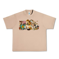 Burro Cows And Coffee Urban Heavy Tee - FaDigitalArtStudio