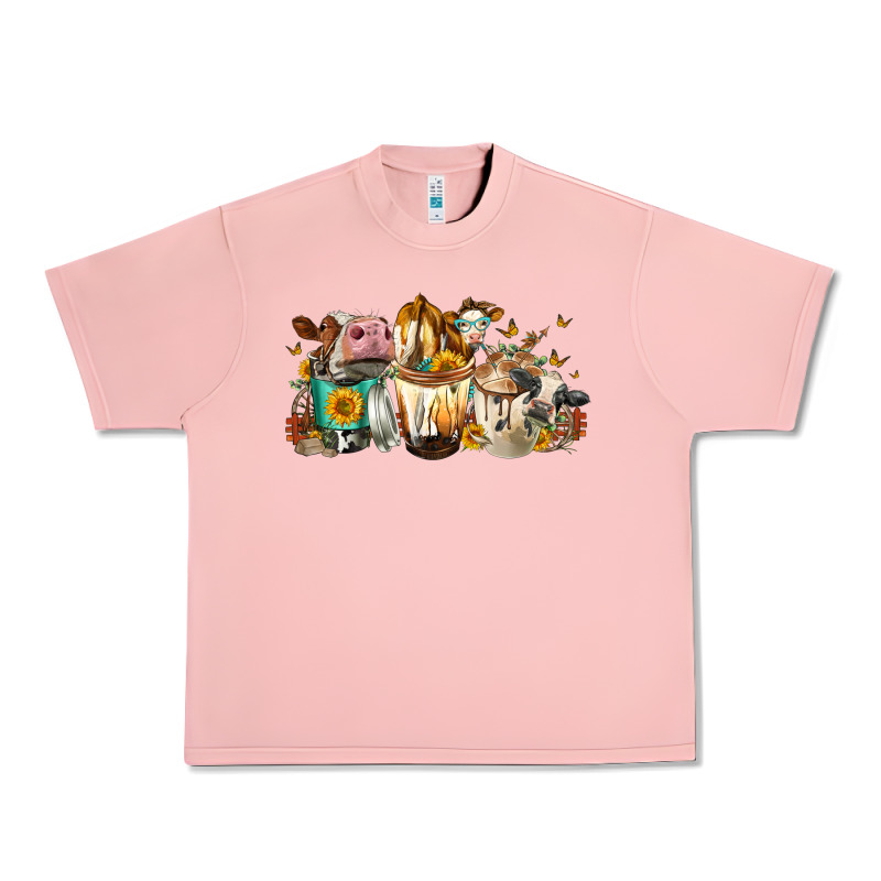 Cows And Coffee Urban Heavy Tee by FaDigitalArtStudio | Teevron
