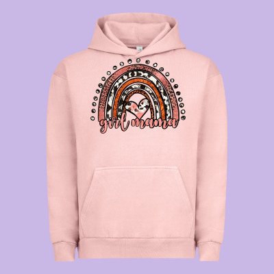 Girl Mama Western Leopard Rainbow Urban Hoodie Designed By Jahusdesignshop