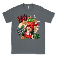 Charcoal Heather ho ho ho girl gnome Classic Tee - CowGirlArtShop