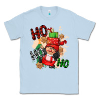 Dusty Blue ho ho ho girl gnome Classic Tee - CowGirlArtShop
