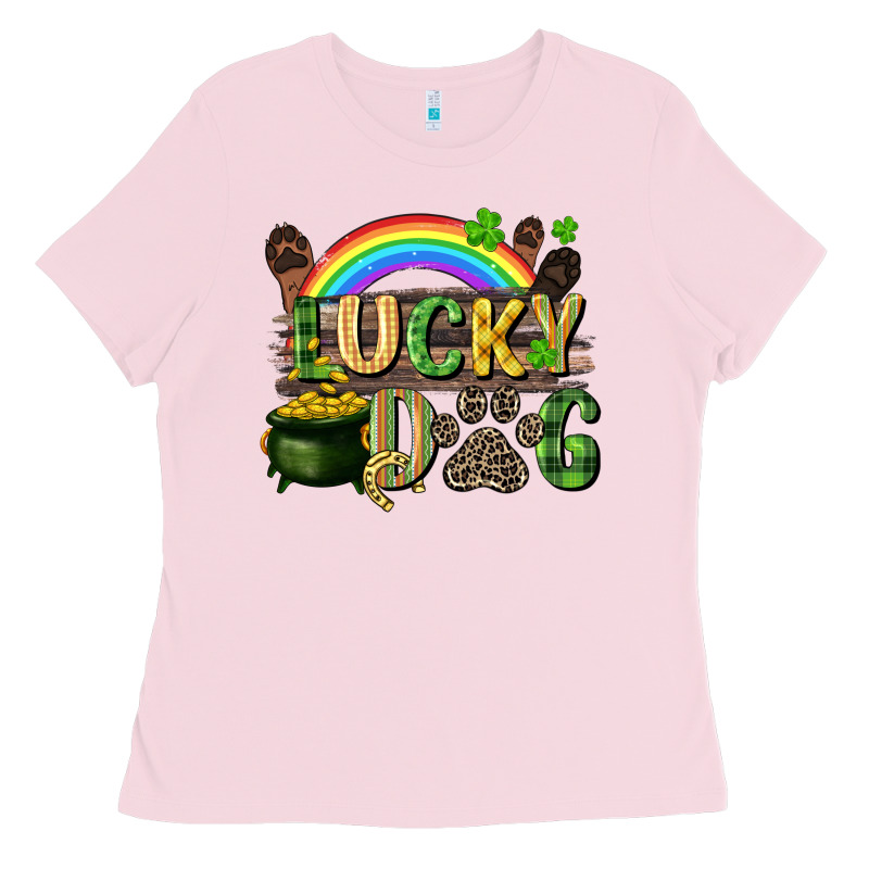 Lucky Dog St. Patrick's Day Ladies Tee by CowGirlArtShop | Teevron