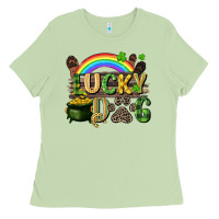 Matcha Lucky dog St. Patrick's Day Ladies Tee - CowGirlArtShop