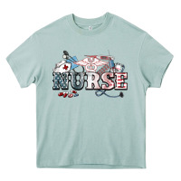 Arona American Nurse 4th of july Heavy Core Tee - HowdyJamesFarm