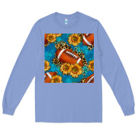 Colony Blue american football with leopard Long Sleeve Tee - BundleAndBundleShop