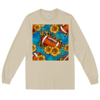 Mushroom american football with leopard Long Sleeve Tee - BundleAndBundleShop