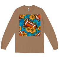 Toasted Coconut american football with leopard Long Sleeve Tee - BundleAndBundleShop
