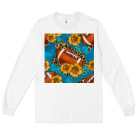 White american football with leopard Long Sleeve Tee - BundleAndBundleShop