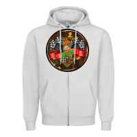 Dove Grey race coasters Zipper Hoodie - AdoDesignShop