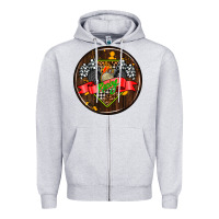 Heather Grey race coasters Zipper Hoodie - AdoDesignShop