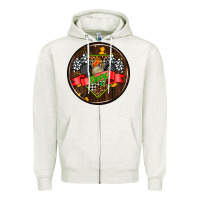 Oatmeal Heather race coasters Zipper Hoodie - AdoDesignShop
