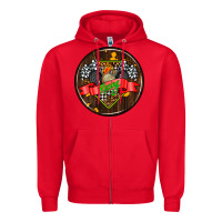 Red race coasters Zipper Hoodie - AdoDesignShop