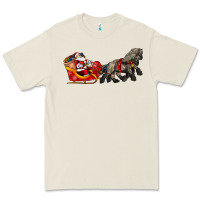 Santa Riding His Sleigh With Gifts Premium Tee | Teevron