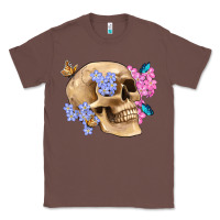 Chestnut skull flora butterfly Classic Tee - Artiststas